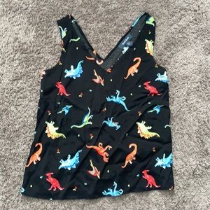 ModCloth dinosaur tank top size Small